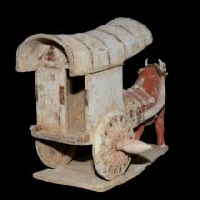 Chariot tiré par un buffle